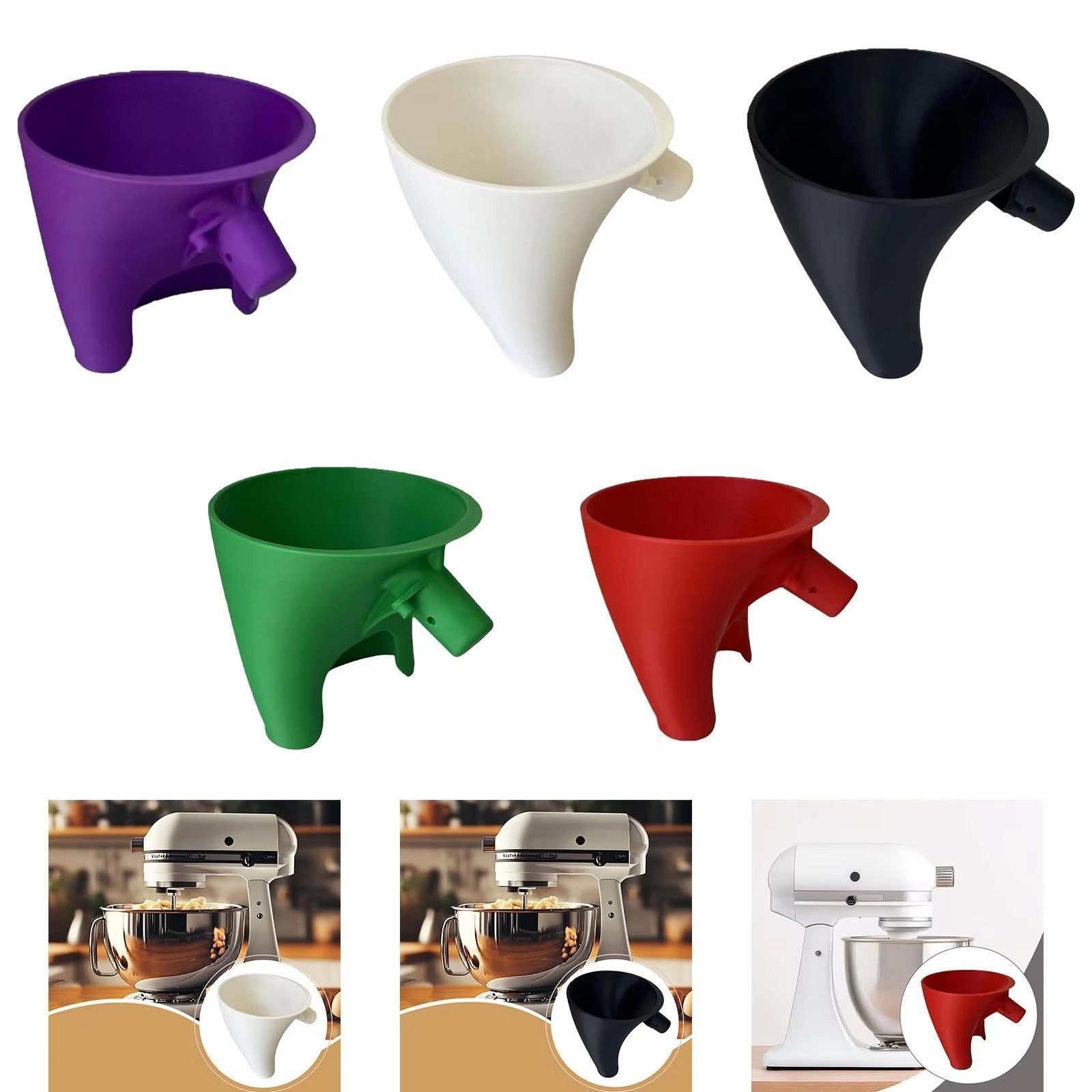 Flour Hopper Vertical Mixer - Large Red