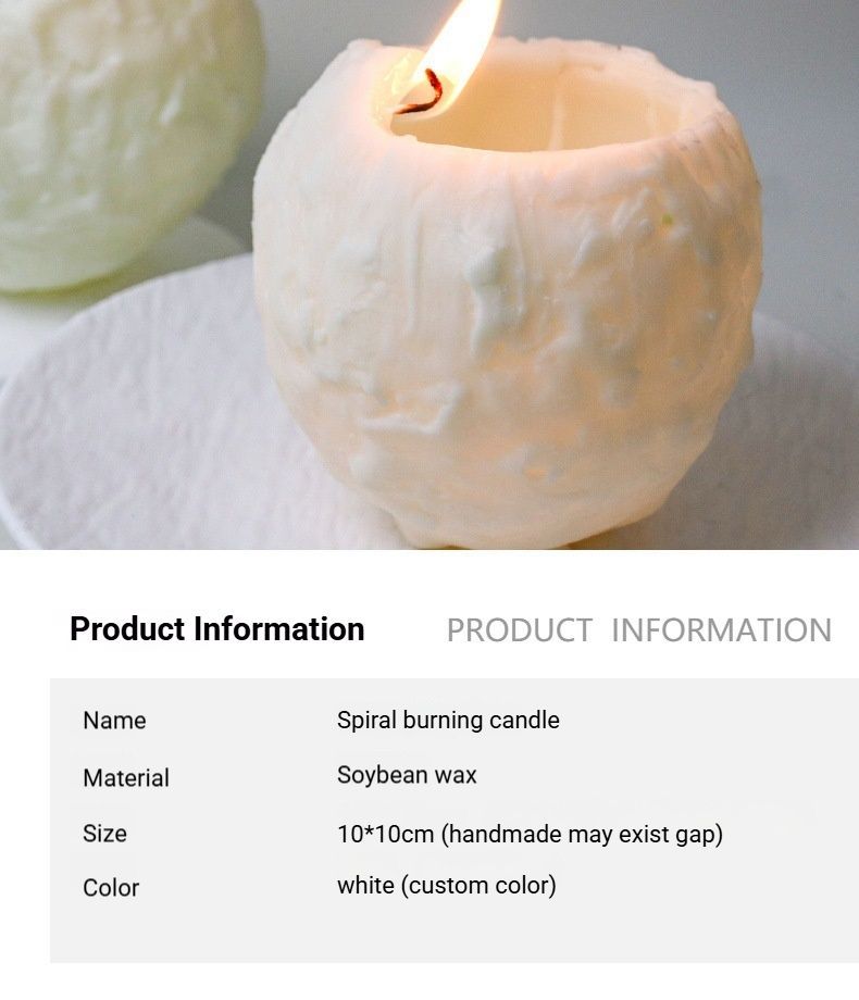 Spiral Scented Candle Custom Color