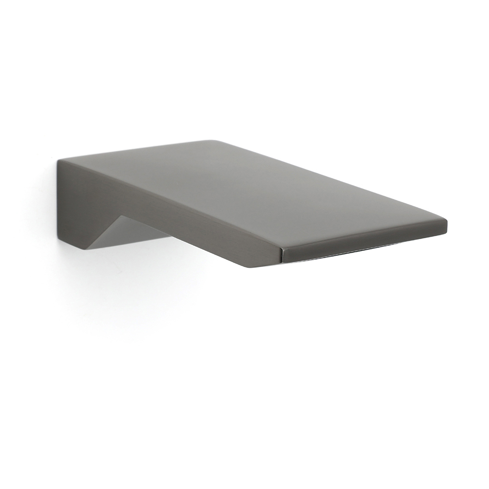 Gun Metal Grey Square Stainless Steel Bathtub Flat Spout Waterfall Filler Outlet
