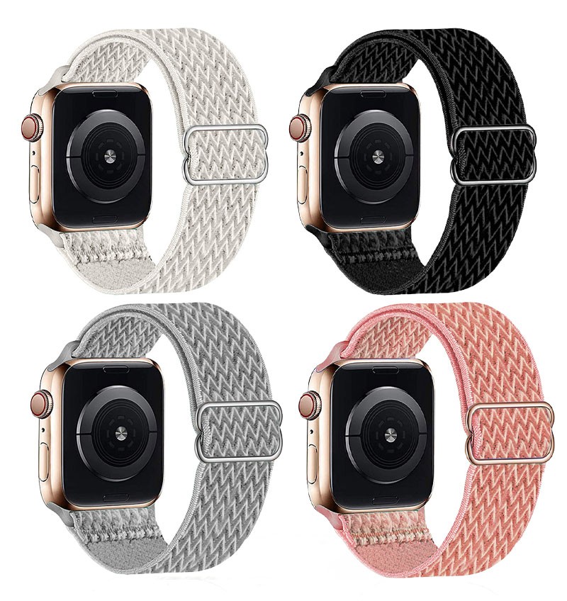 4-pack nylon - adjustable nylon sports band for Fitbit Versa 4/Versa 3/Sense 4-pack nylon - adjustable nylon sports band for Fitbit Versa 4/Versa 3/Sense
