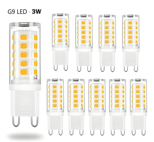 G9 LED bulbs 3W – Warm white – 10-pack G9 LED bulbs 3W – Warm white – 10-pack