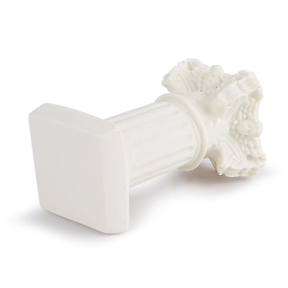 White Roman Pillar Greek Pillar Statue Indoor and Outdoor Modern Style Mini Resin Decoration (1 pc