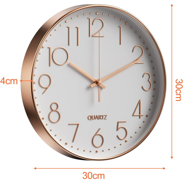 Minimalist Wall Clock (Silver)