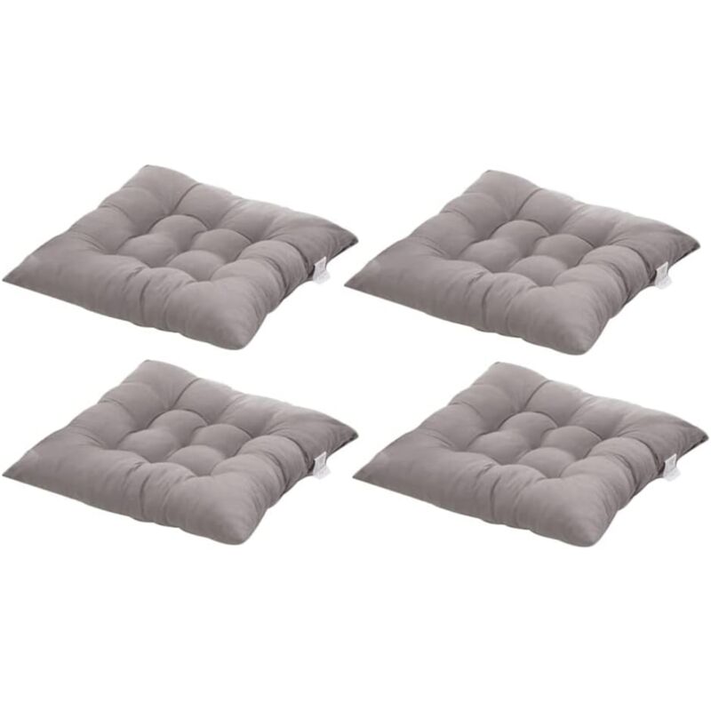 Square Chair Cushions 40x40 Quilted Carpet Home Decor Colorful Comfortable Indoor Outdoor Gray