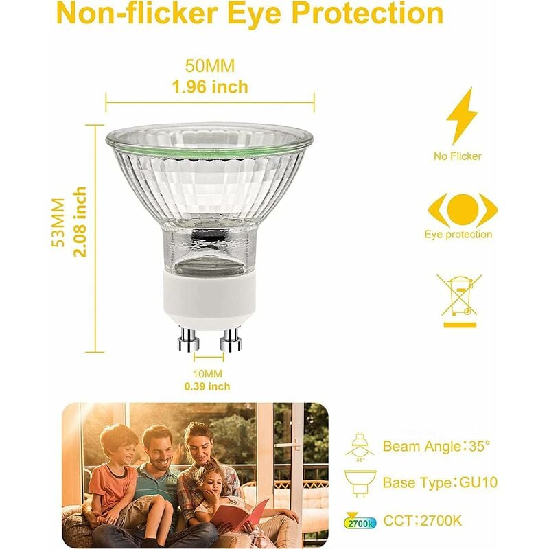 GU10 50W Incandescent Bulbs