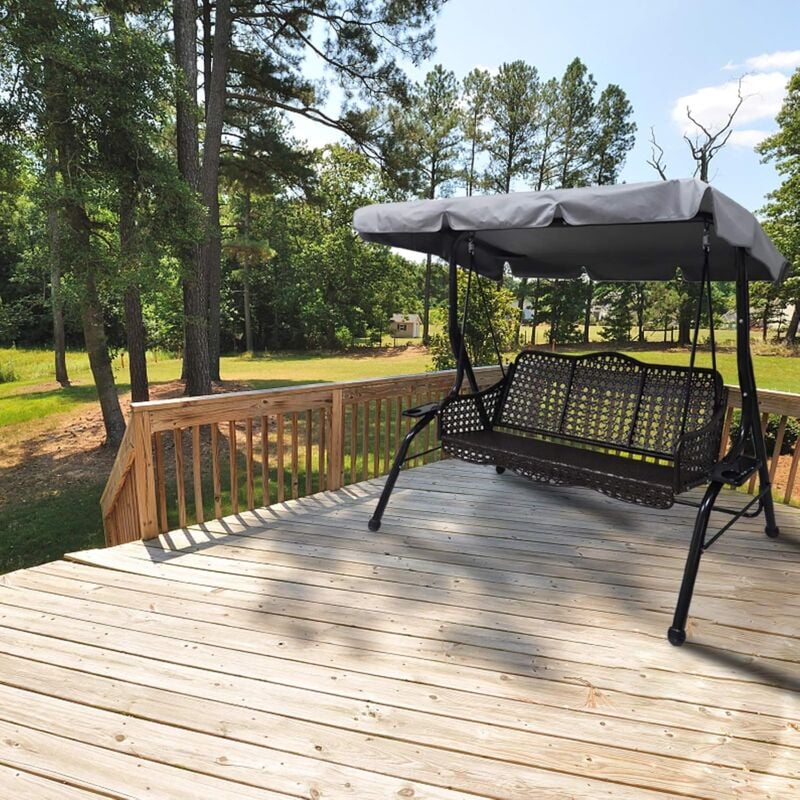 Universal Waterproof Swing Cover Replacement for 3-Seater Garden Swing