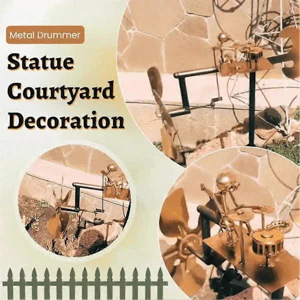 Drummer Weather Vane Garden Decoration