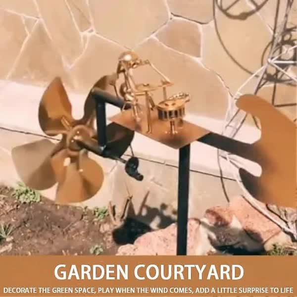 Drummer Weather Vane Garden Decoration