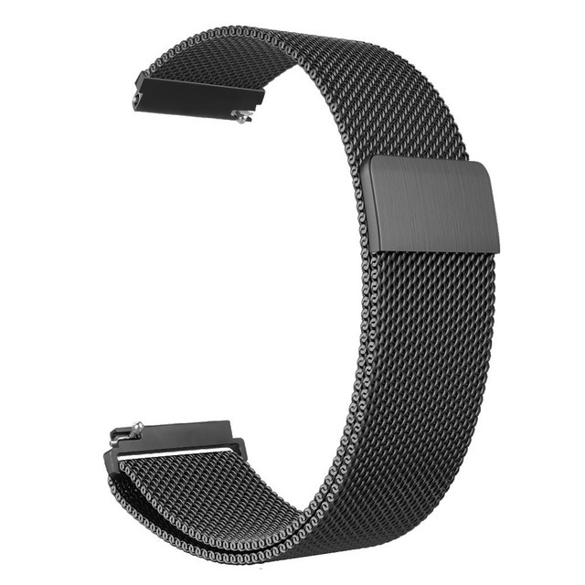 Stainless Steel Milanese Magnetic Bracelet for Garmin venu 2/venu SQ/venu 2S Venu2 Black