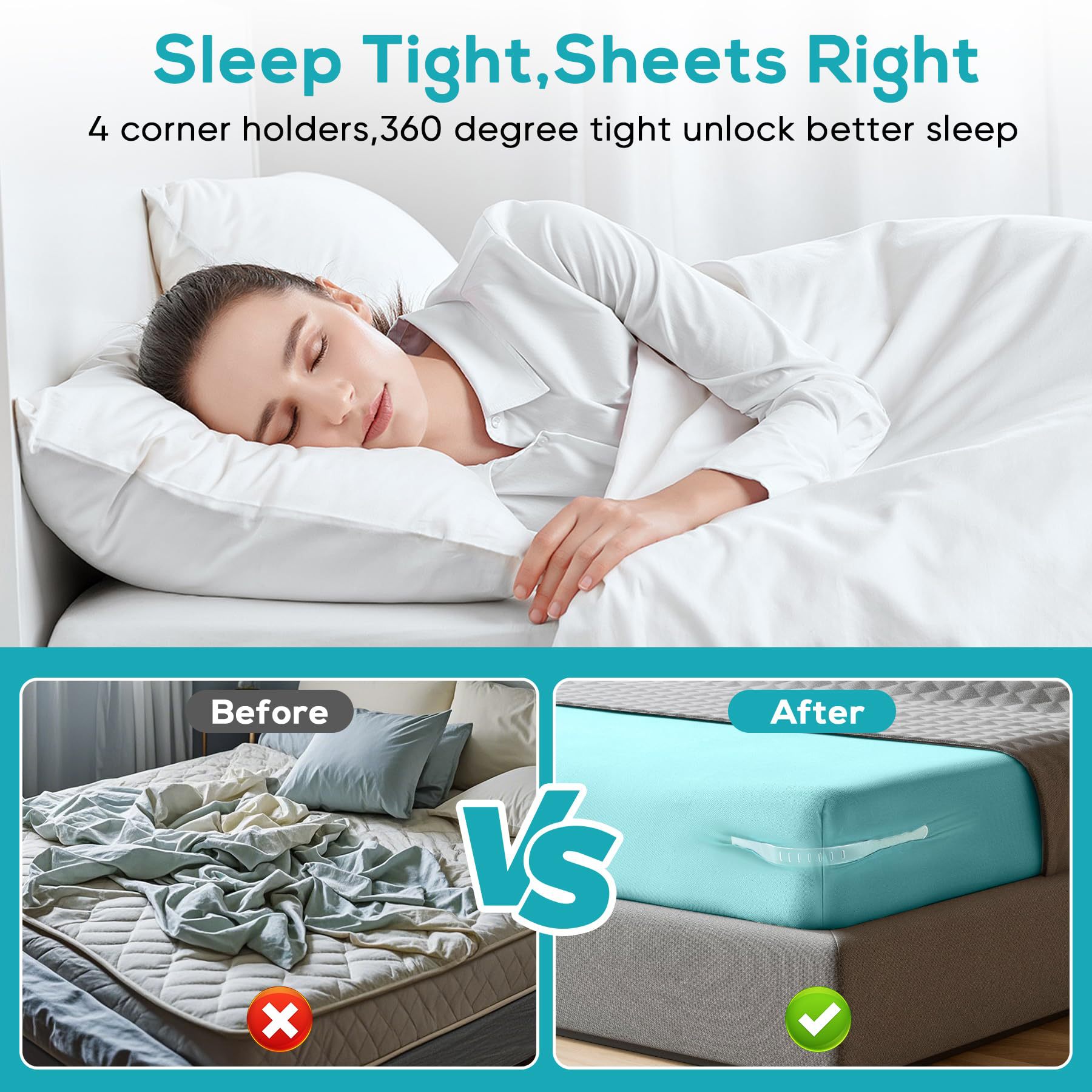 Invisible Sheet and Bed Cover Fastener