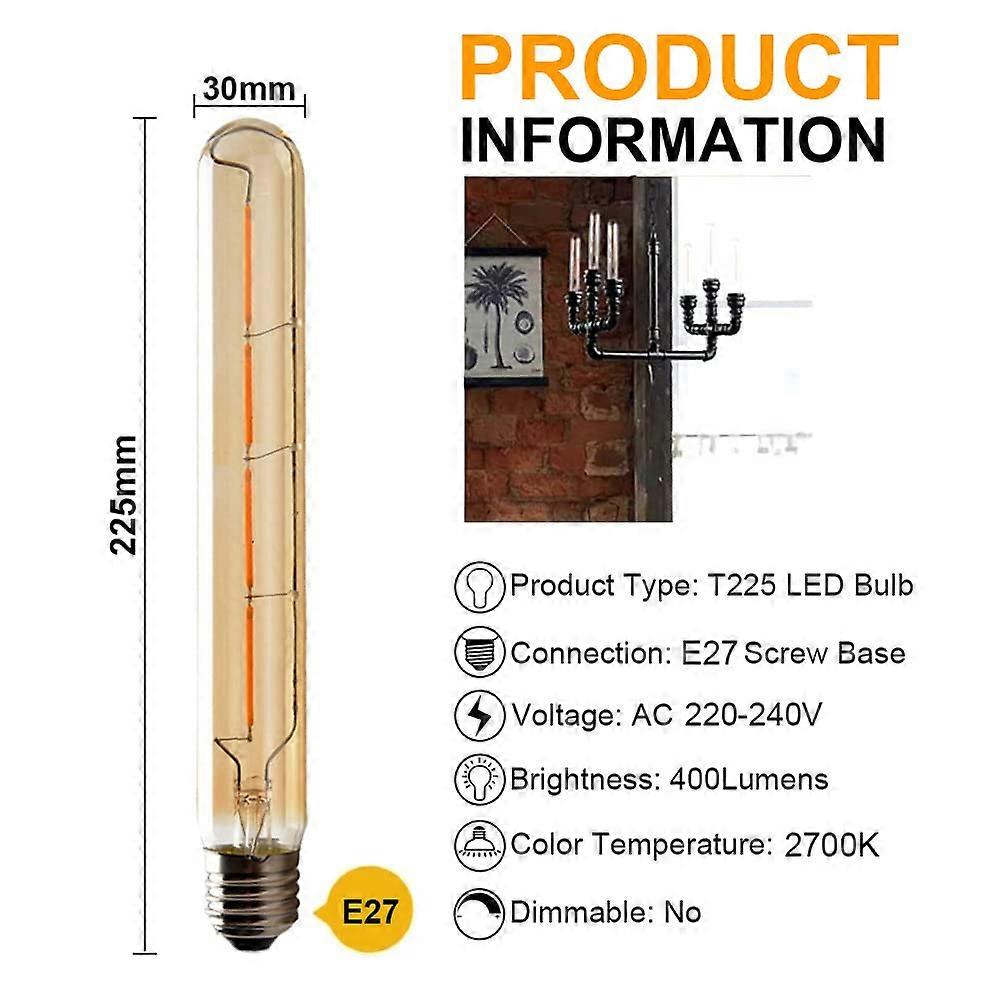 5-pack T225 Long Tube Bulbs