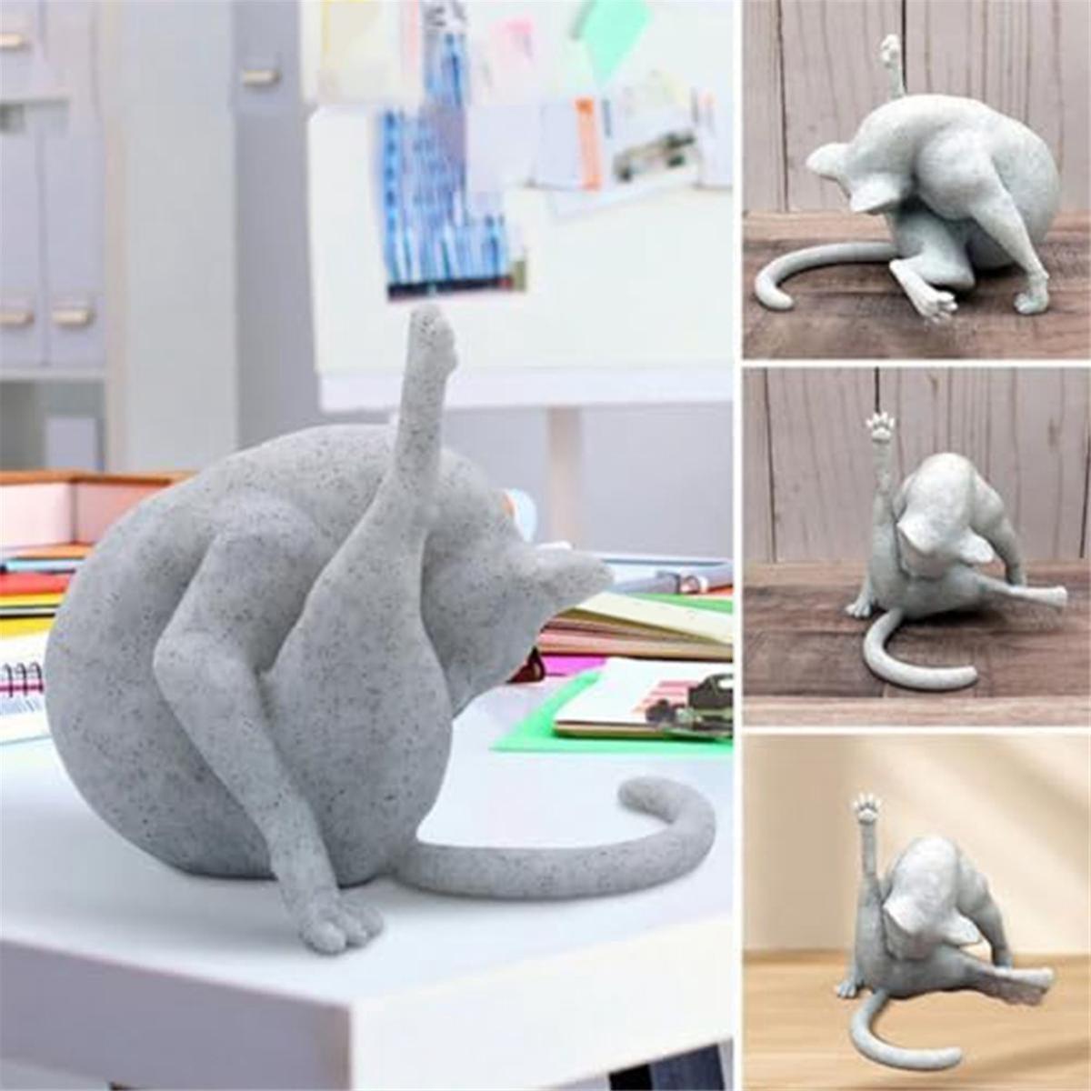 Cat Sculpture Funny Cat Figurines