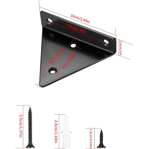 Floating shelf brackets