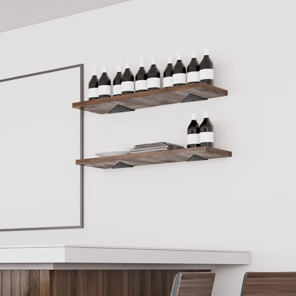 Floating shelf brackets