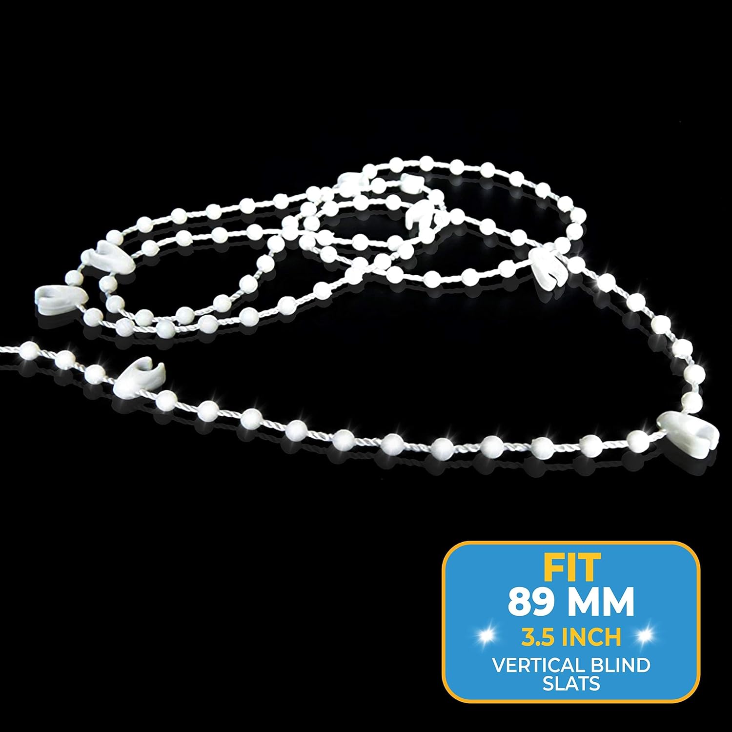 Bottom chain for vertical blinds for 89 mm slats