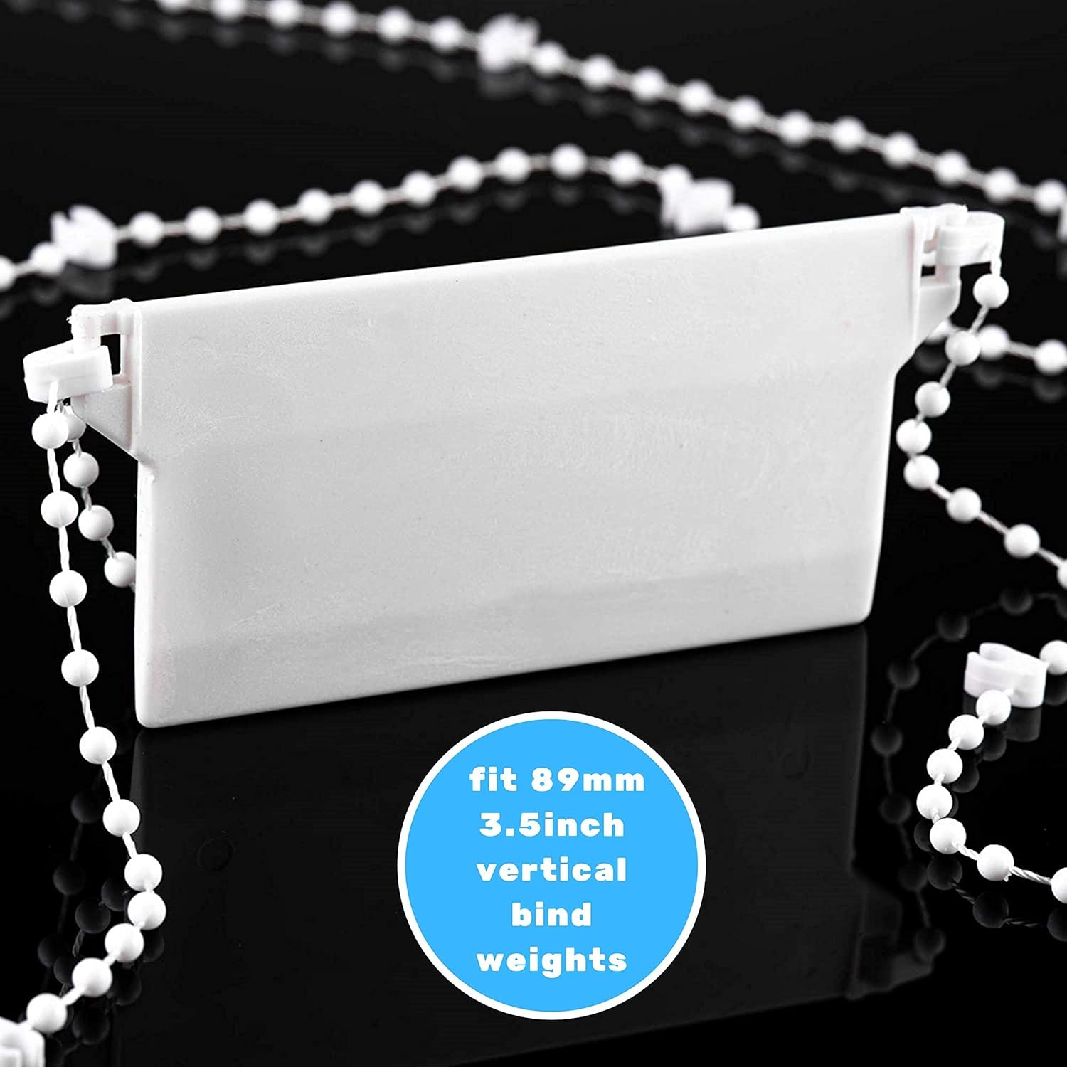 Bottom chain for vertical blinds for 89 mm slats