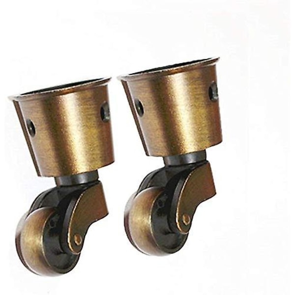 Set of 2 Brass Casters