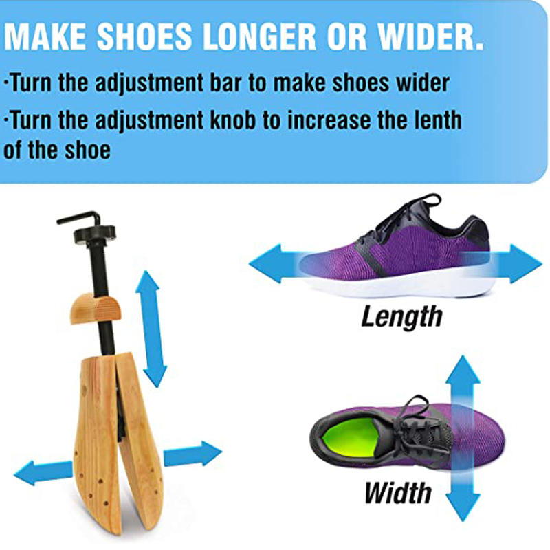 2-way wooden shoe stretcher
