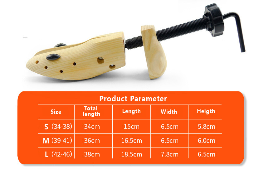 2-way wooden shoe stretcher