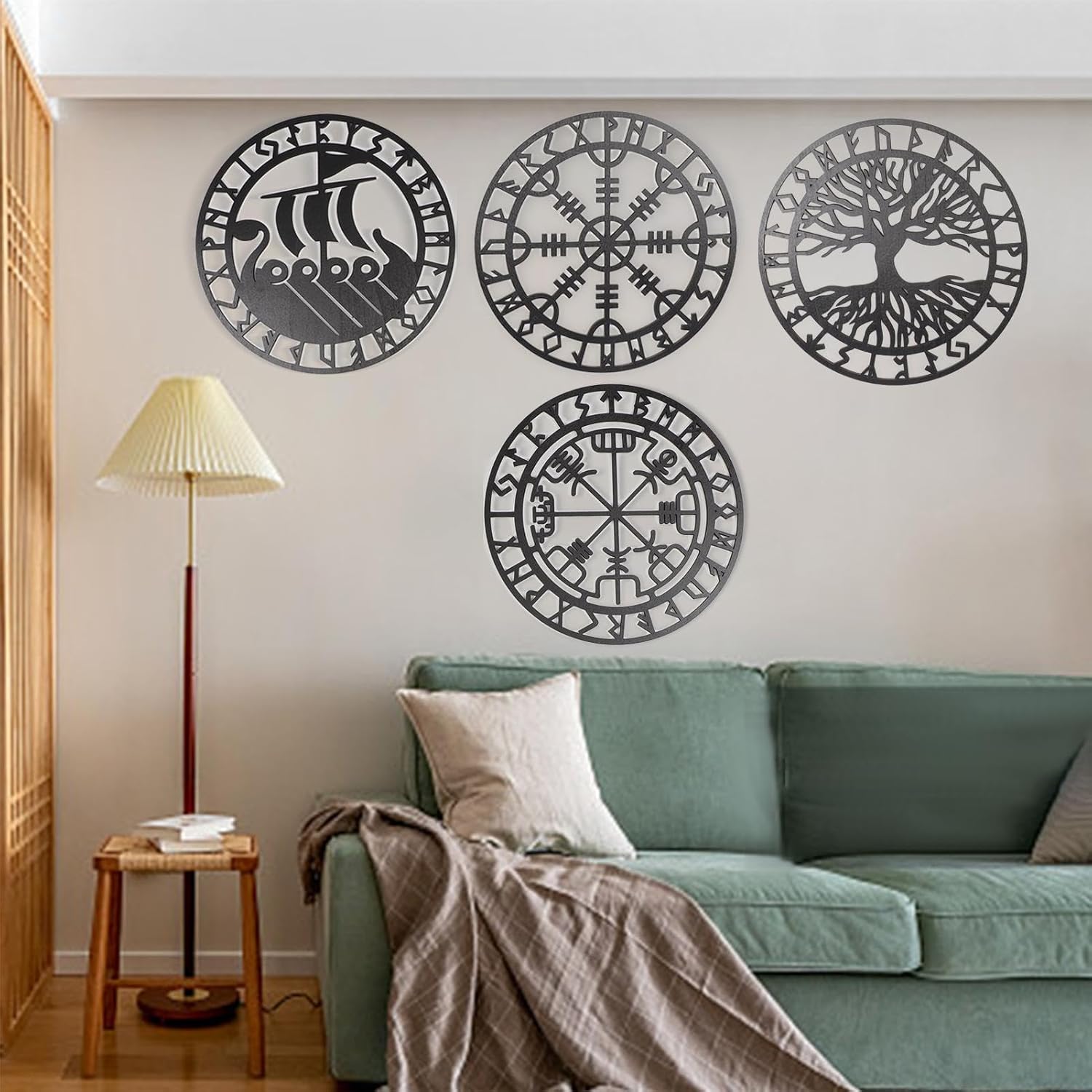 Metallic Viking Wall Art 