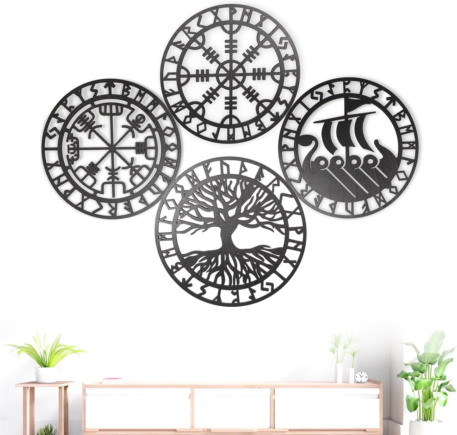 Metallic Viking Wall Art 
