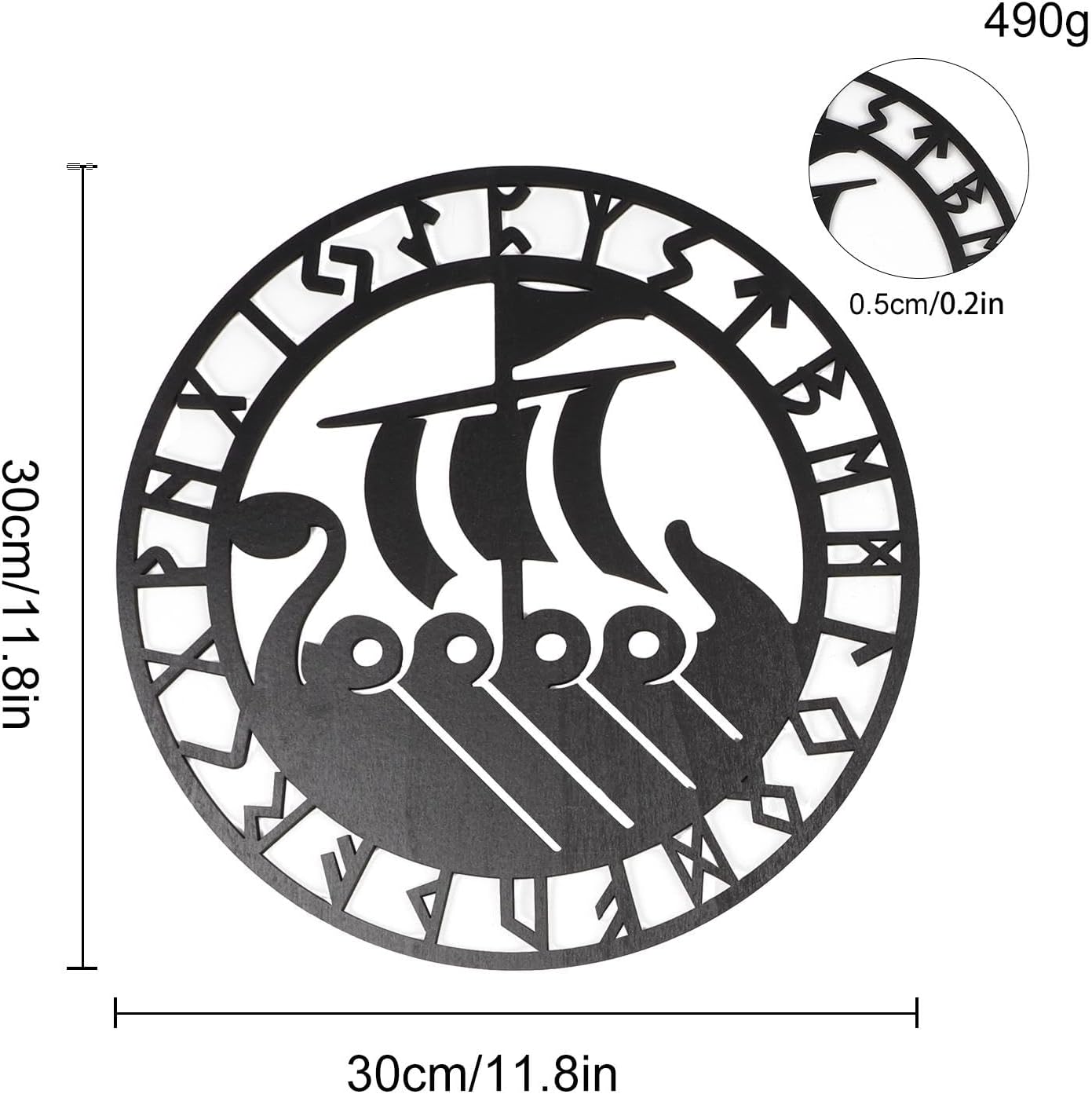 Metallic Viking Wall Art 