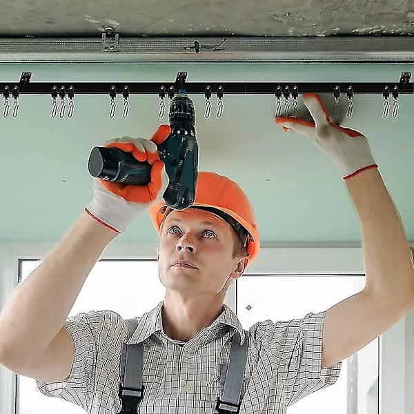 Meter Black Bendable Ceiling Track for Curtains