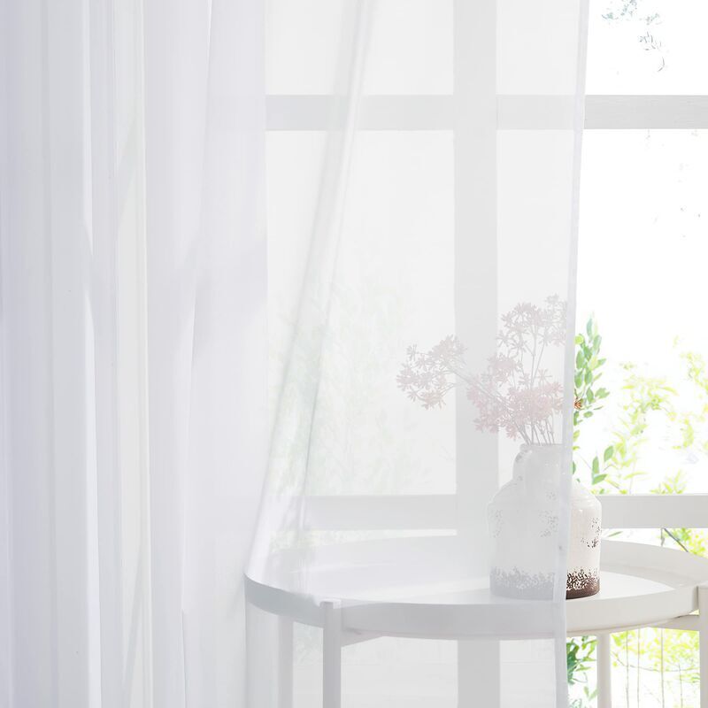 White Sheer Curtains