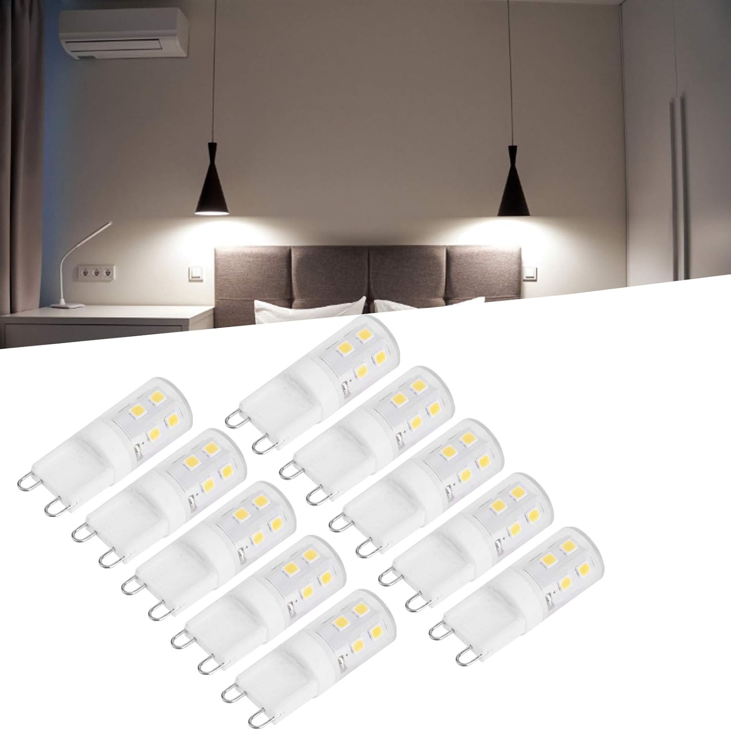 10pcs G9 2W 16LED Mini LED Bulbs