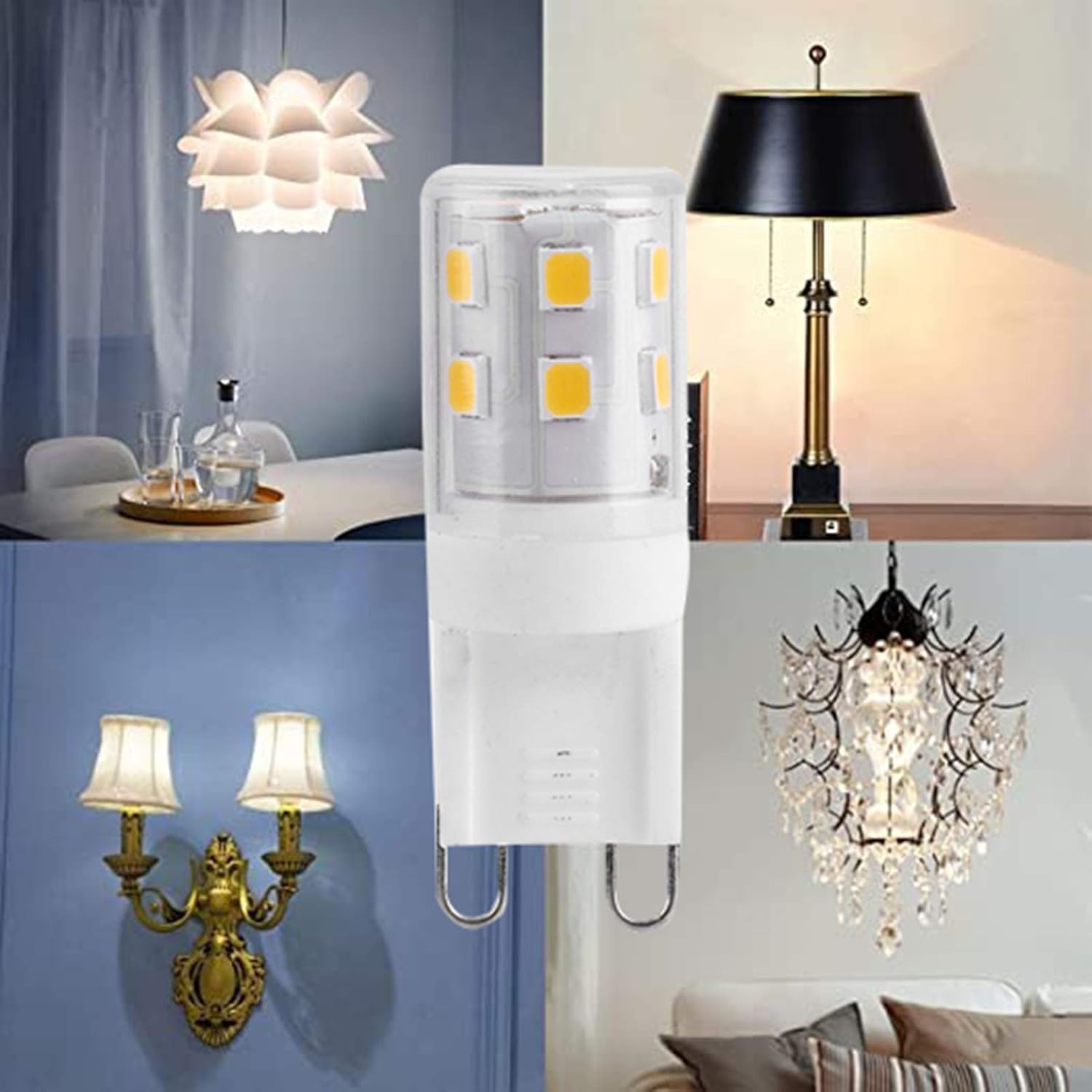 10pcs G9 2W 16LED Mini LED Bulbs