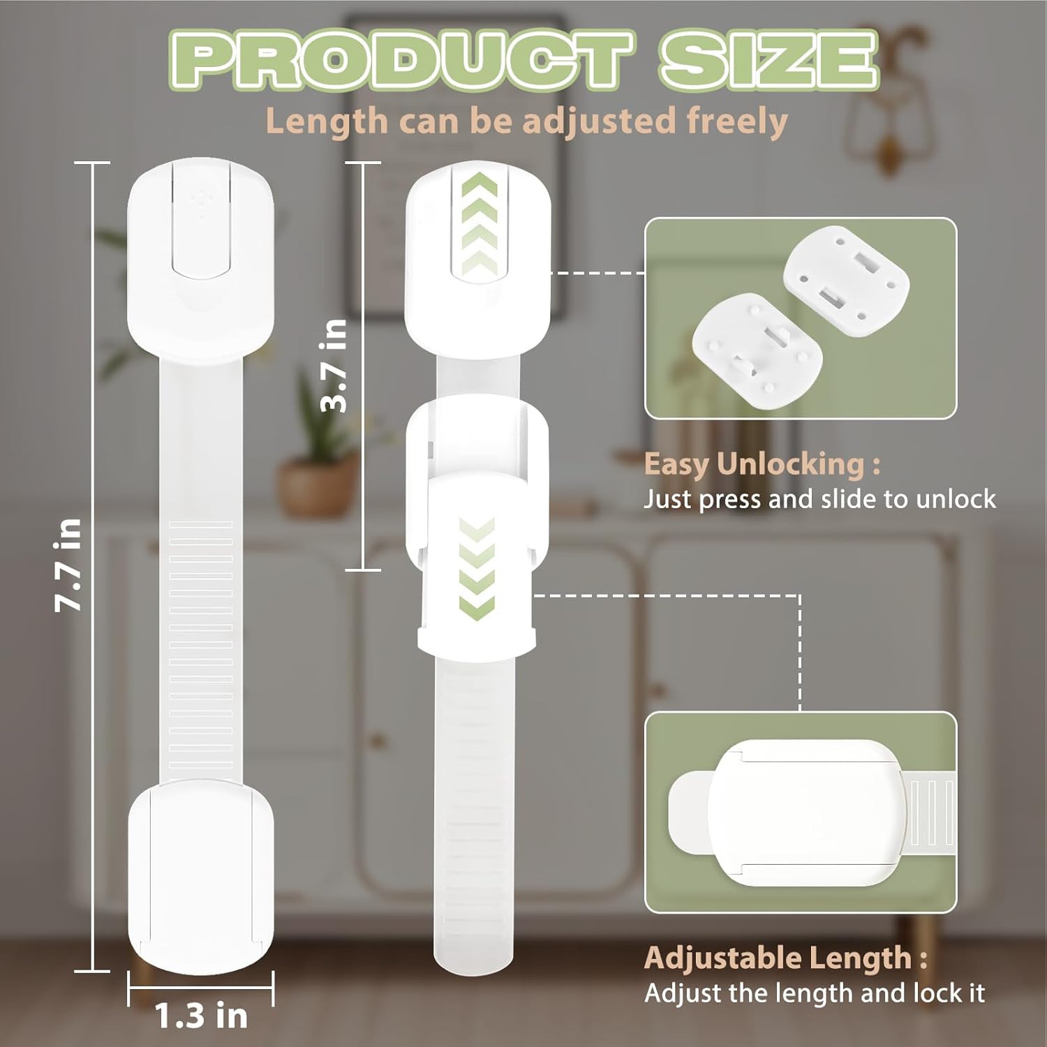 8-pack Child Safety Cabinet Locks