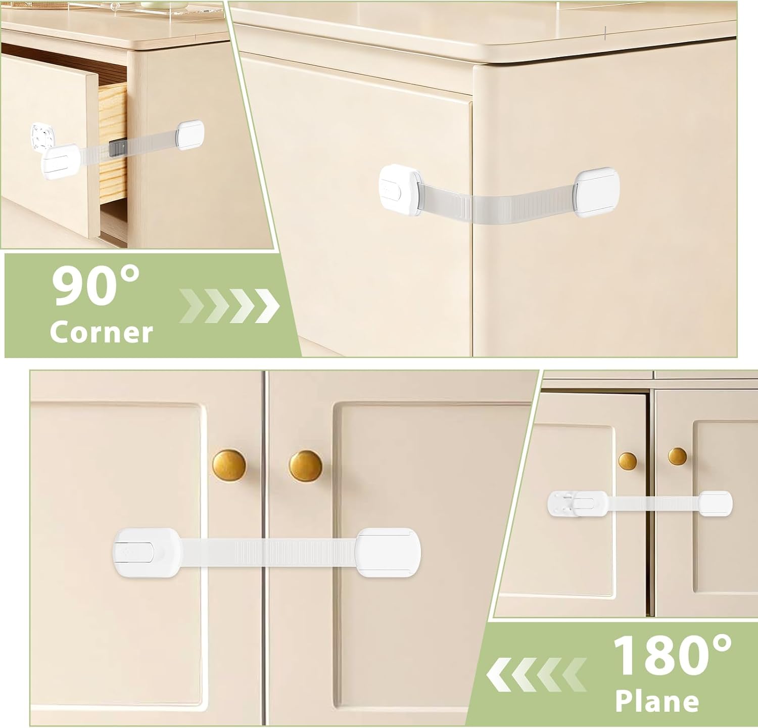 8-pack Child Safety Cabinet Locks