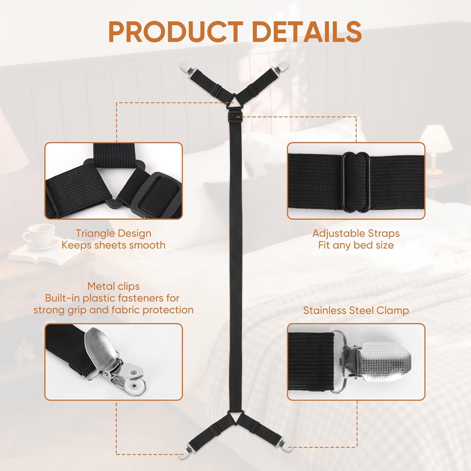 Bed Sheet Holder Straps