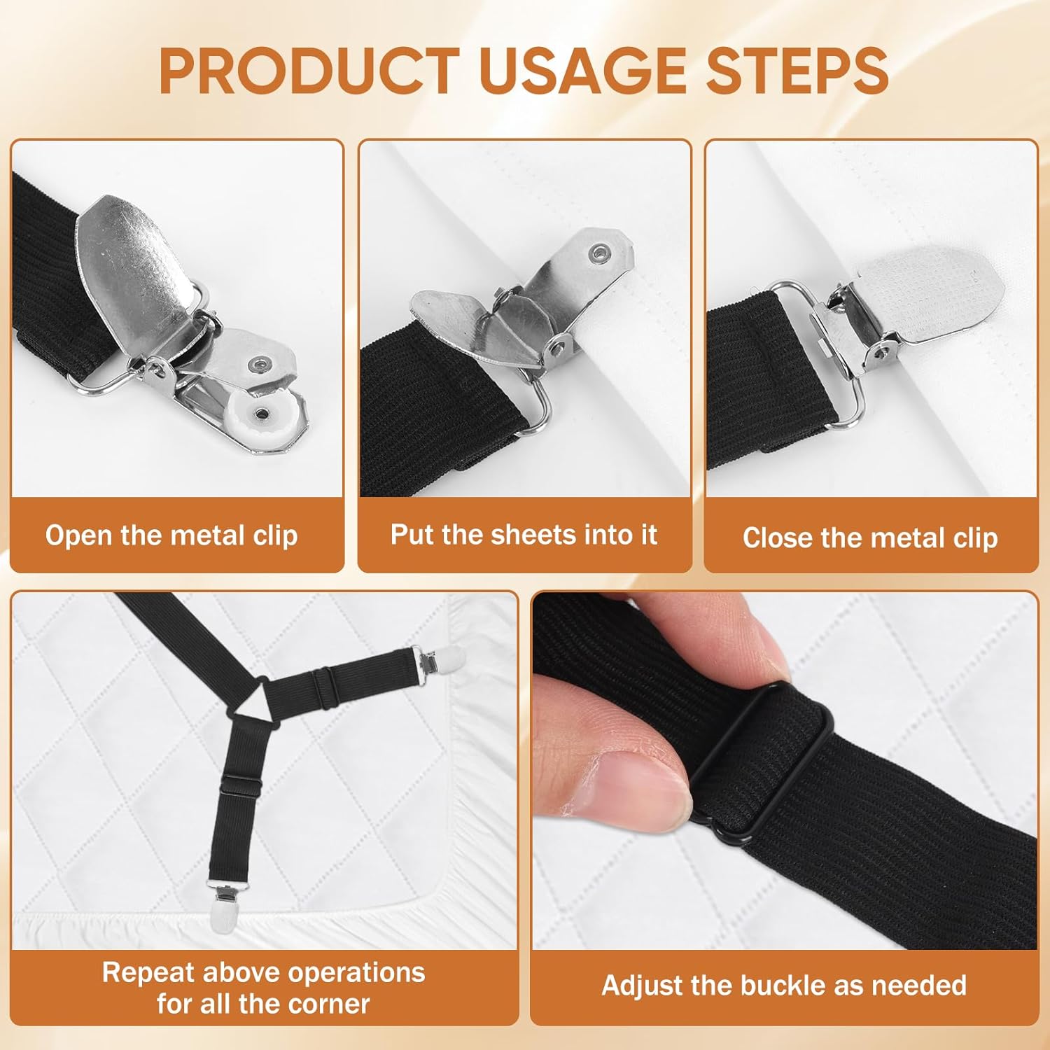 Bed Sheet Holder Straps