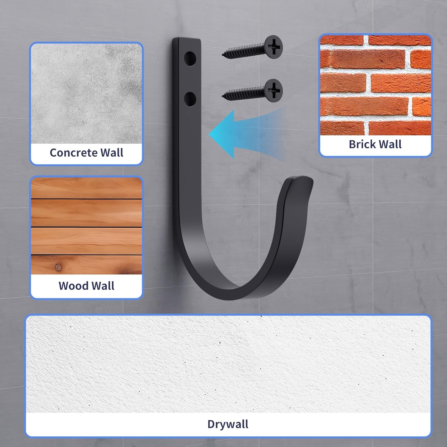 Wall Hooks 4 Pack