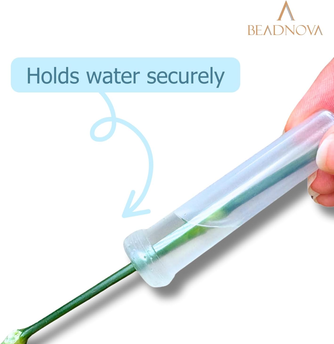Floral Water Tubes 2.8 Inch Plastic Water Tubes for Floral Flower Vials with Caps for Flower Arrangement Decoration (Clear