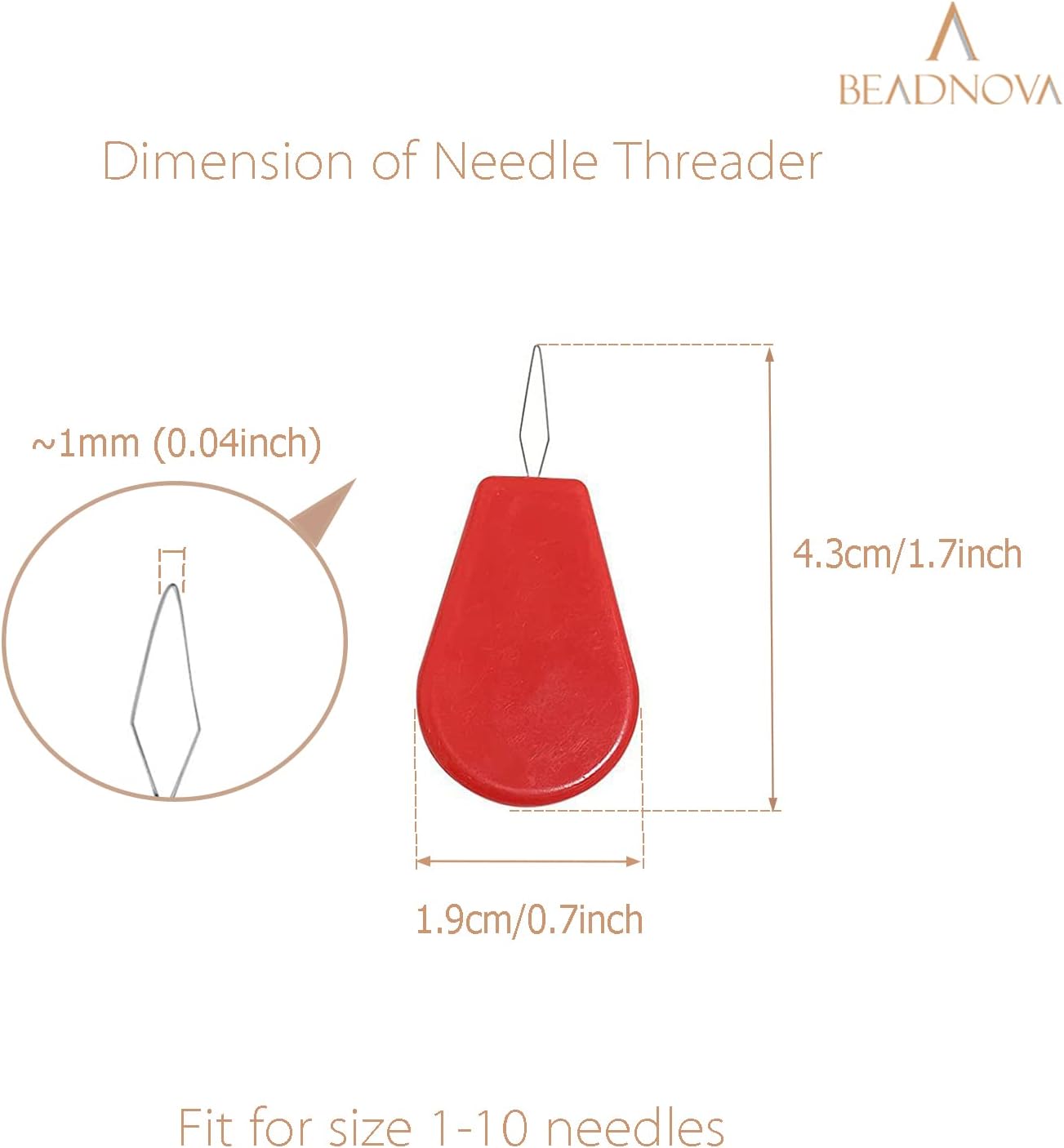 Needle Threaders 20pcs Plastic Sewing Needle Threader for Sewing Small Eye Embroidery Craft Knitting Quilting (20pcs