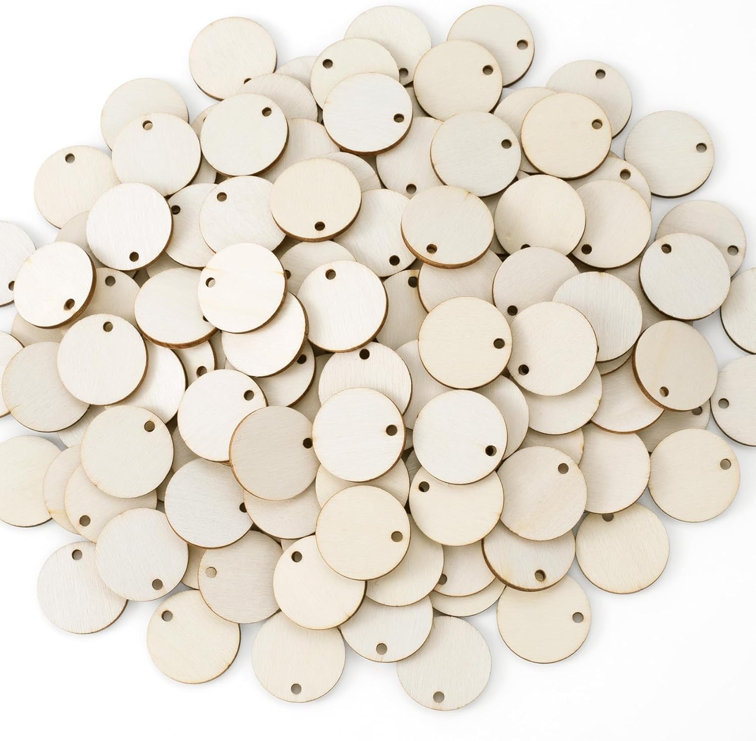 150pcs Unfinished Wood Circle for Crafts