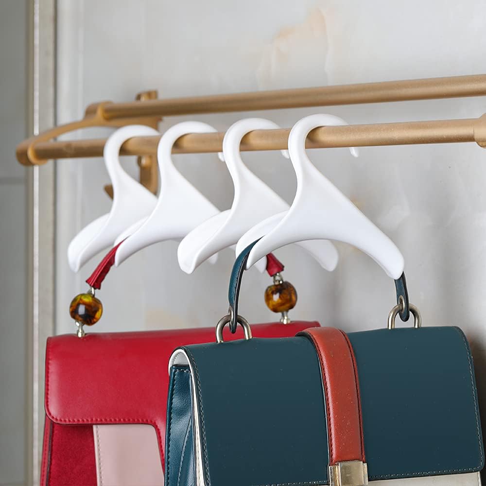 Purse Hanger Hook Bag Rack Holder - Handbag Hanger Organizer Storage - Over The Closet Rod Hanger for Storing and Organizing Purses