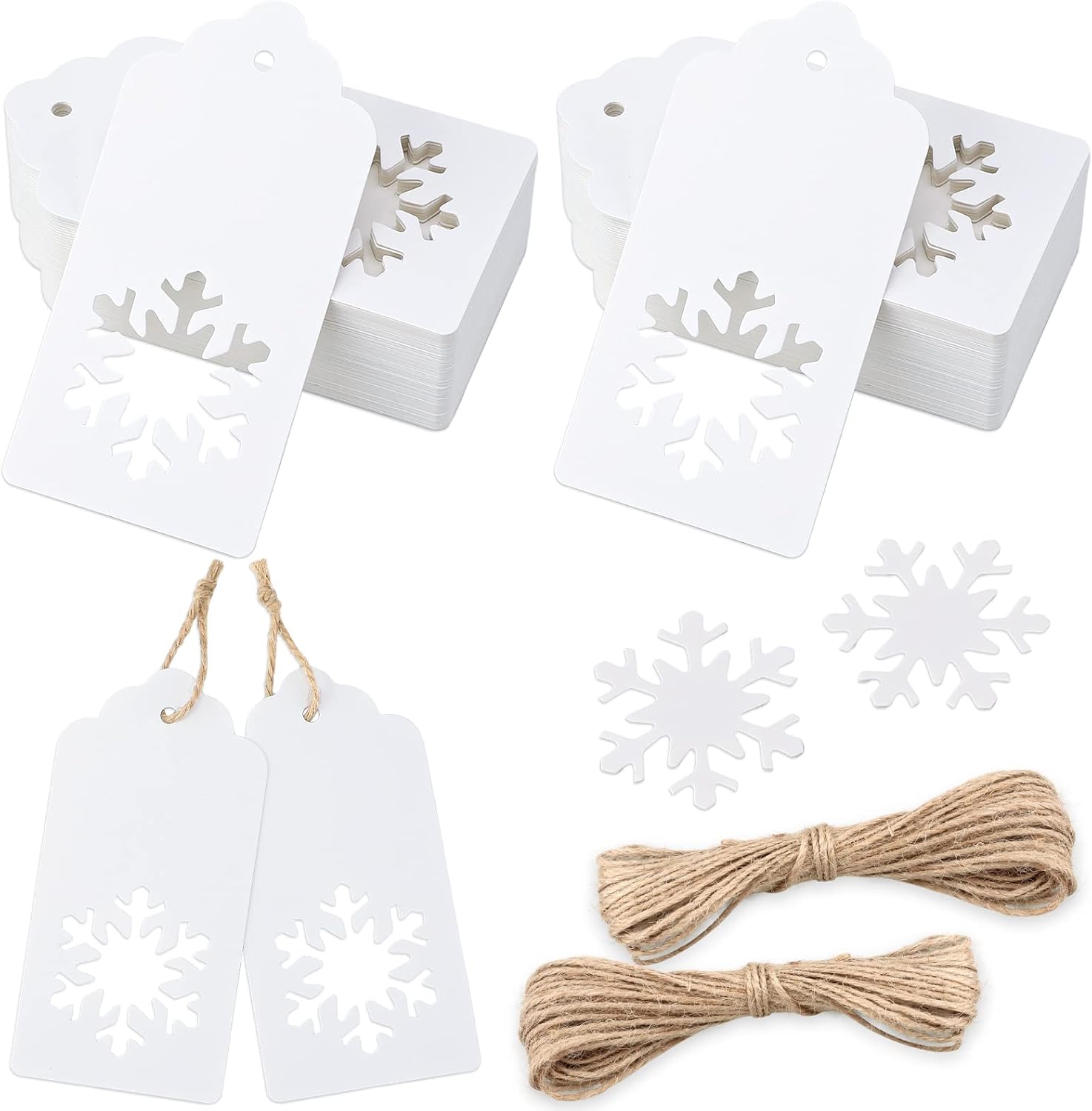 Christmas Gift Tags - 100Pcs Christmas Tags with String Christmas Gift Tags - 100Pcs Christmas Tags with String