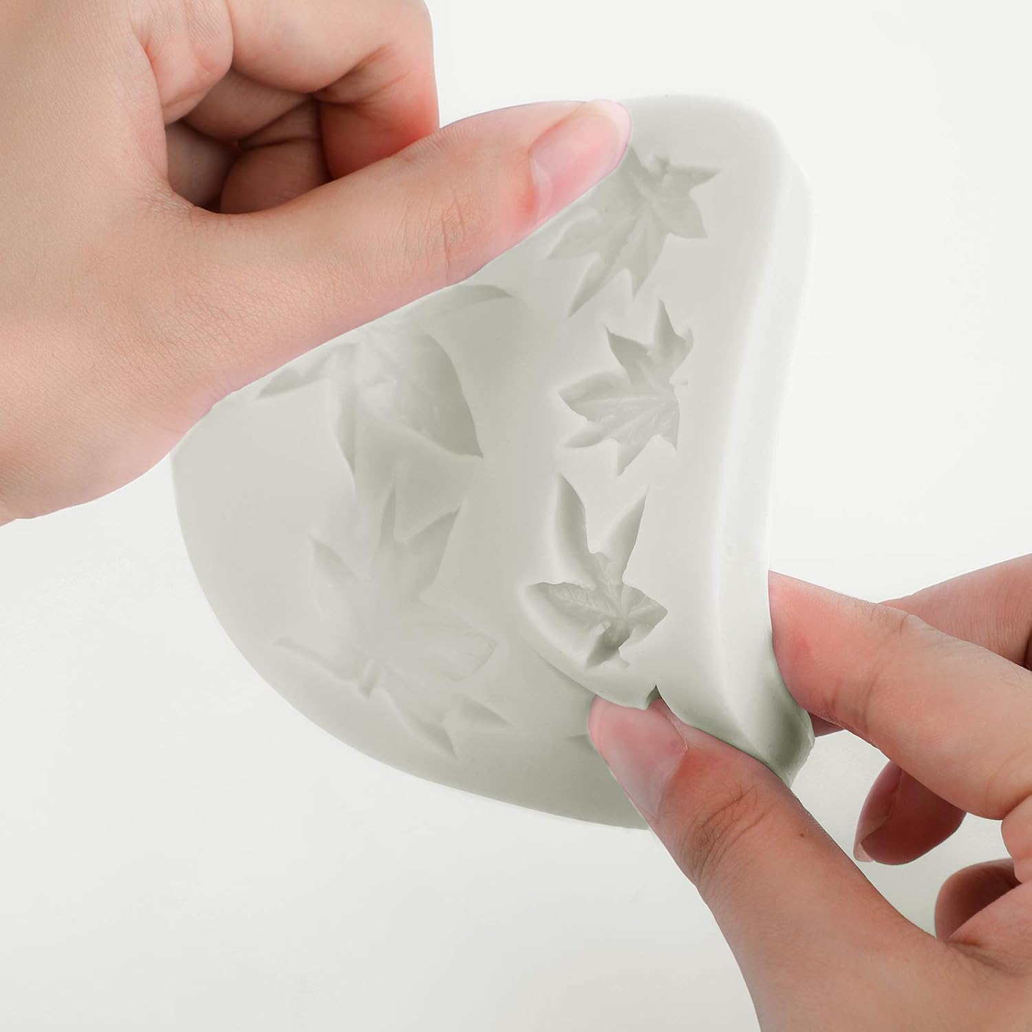 2 Pieces Weed Leaf Cake Fondant Mold Pot Leaves Silicone Mold for Weed Leaf Theme Cake Decoration