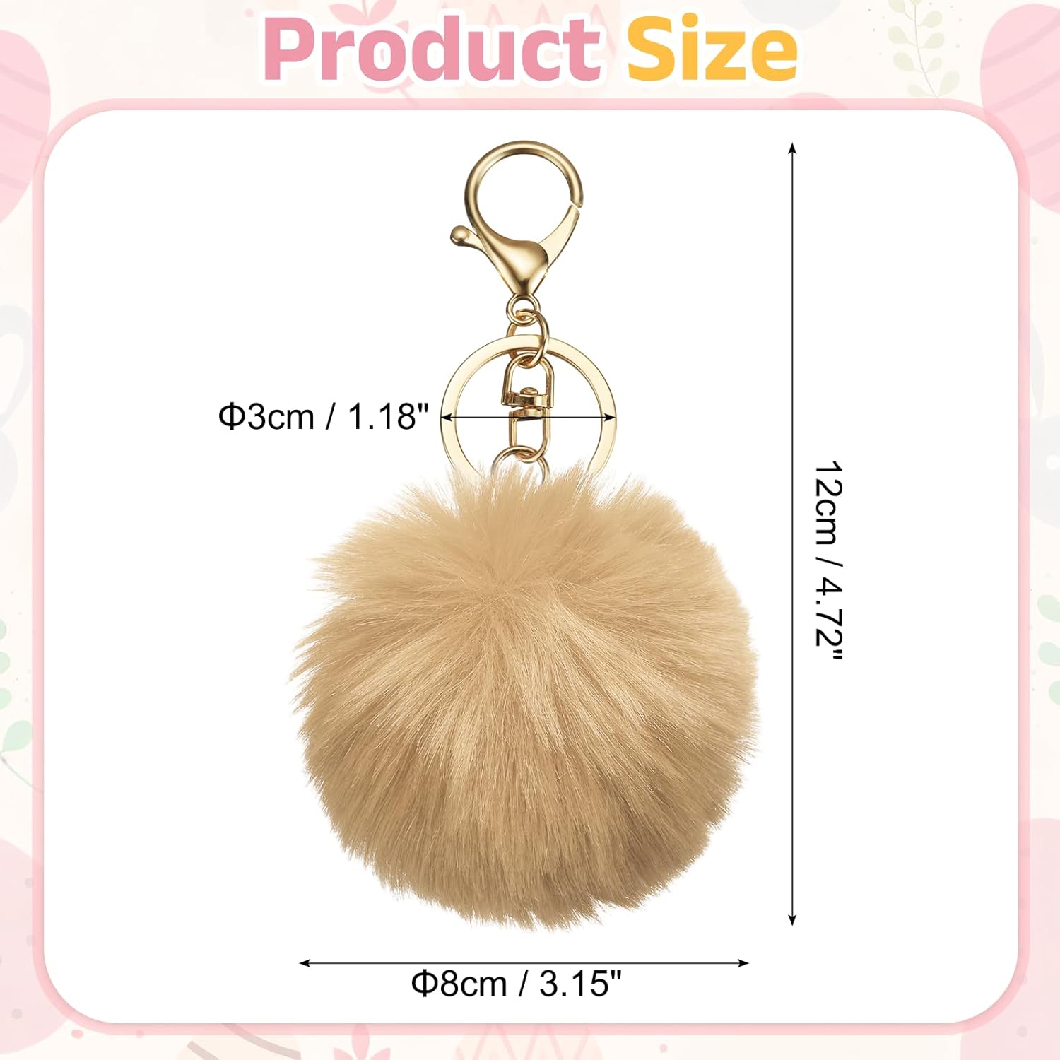 Pom Pom Keychain