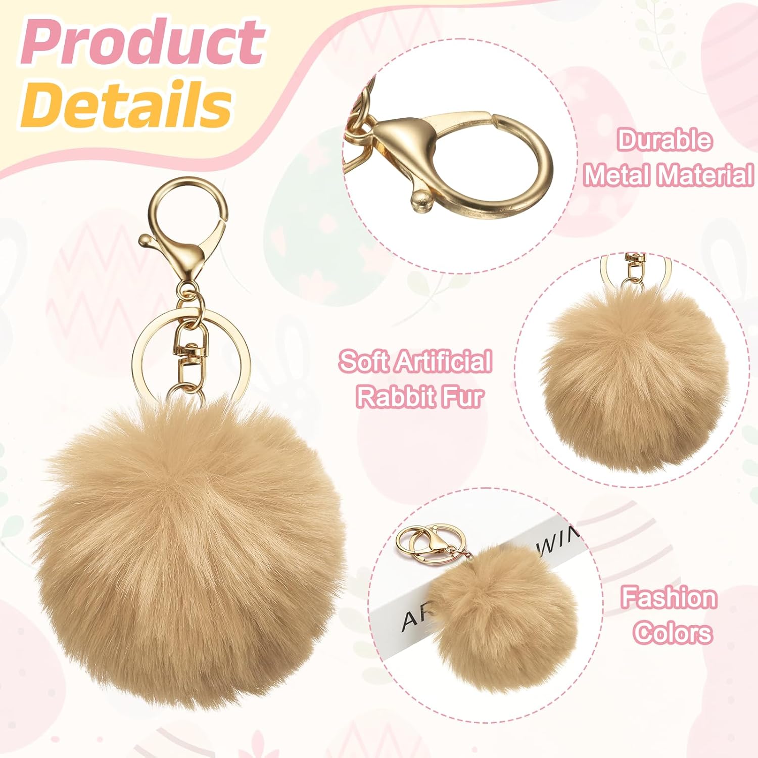 Pom Pom Keychain
