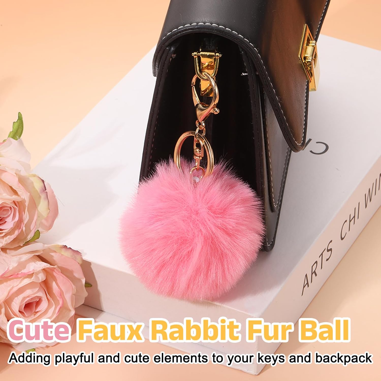 Pom Pom Keychain