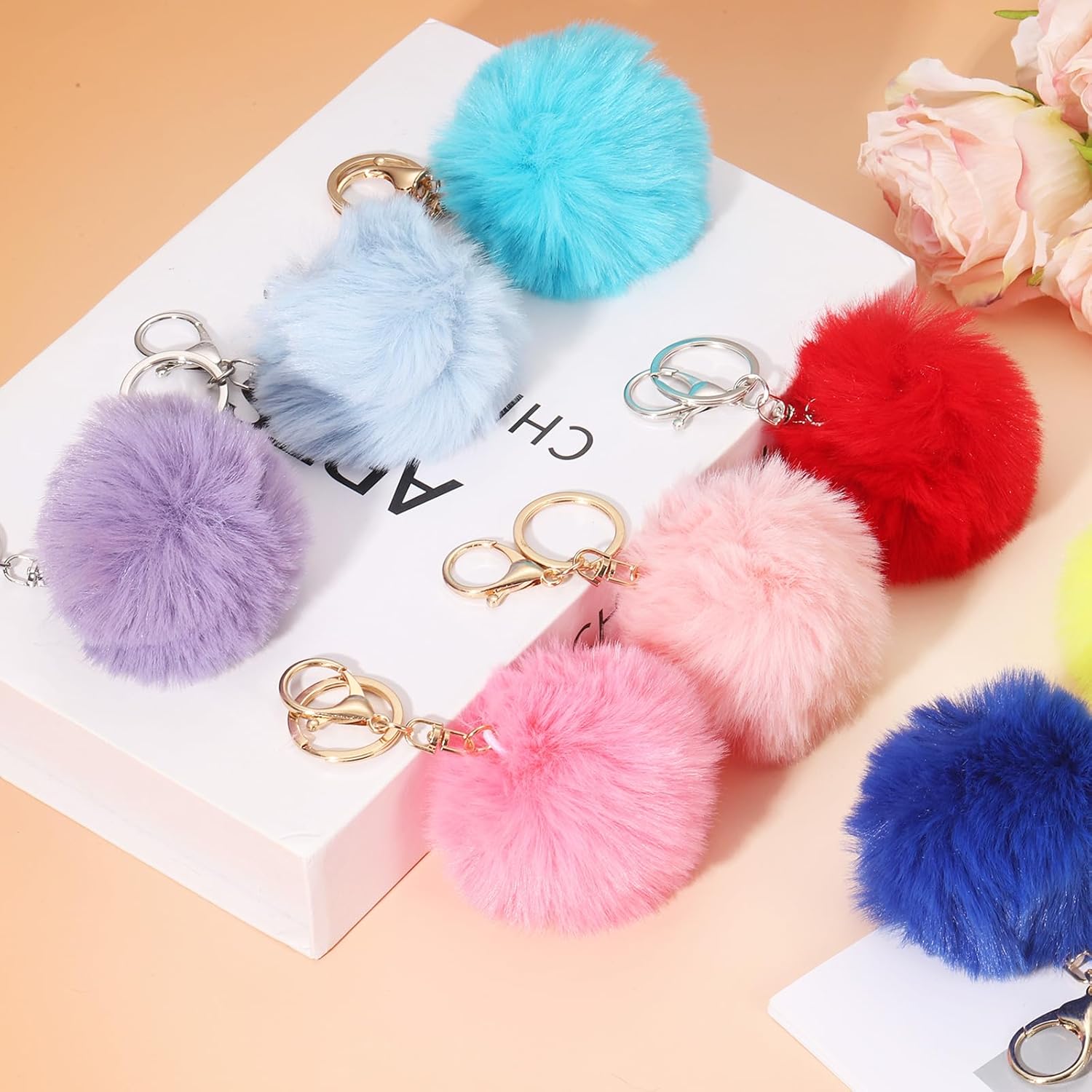 Pom Pom Keychain