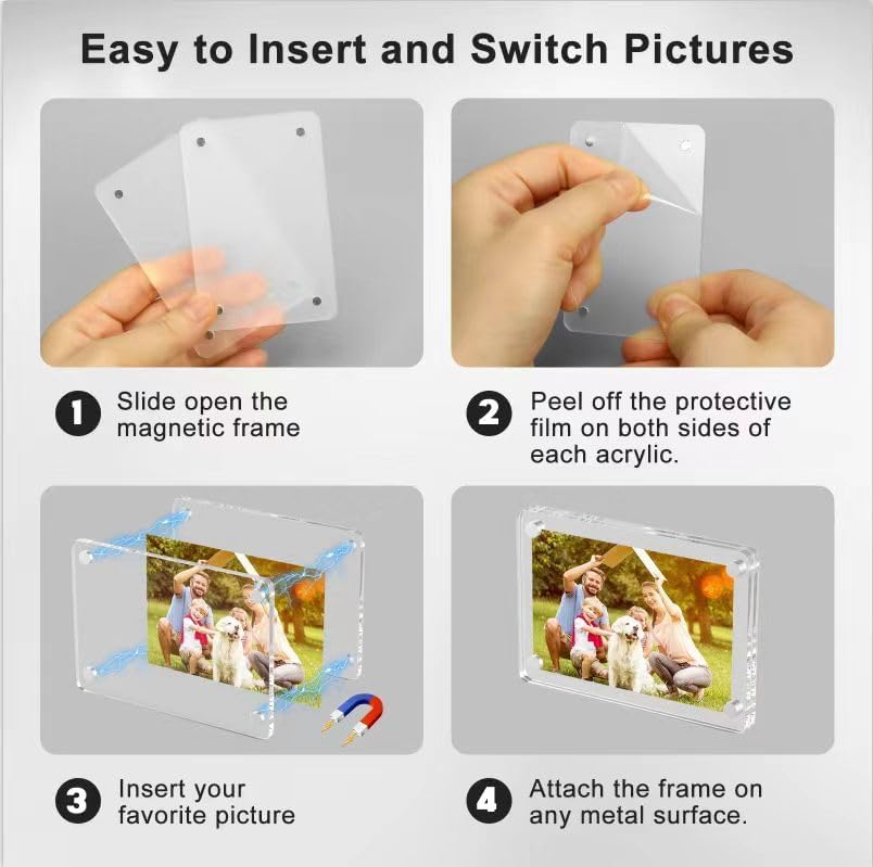 Magnetic Picture Frames for Refrigerator