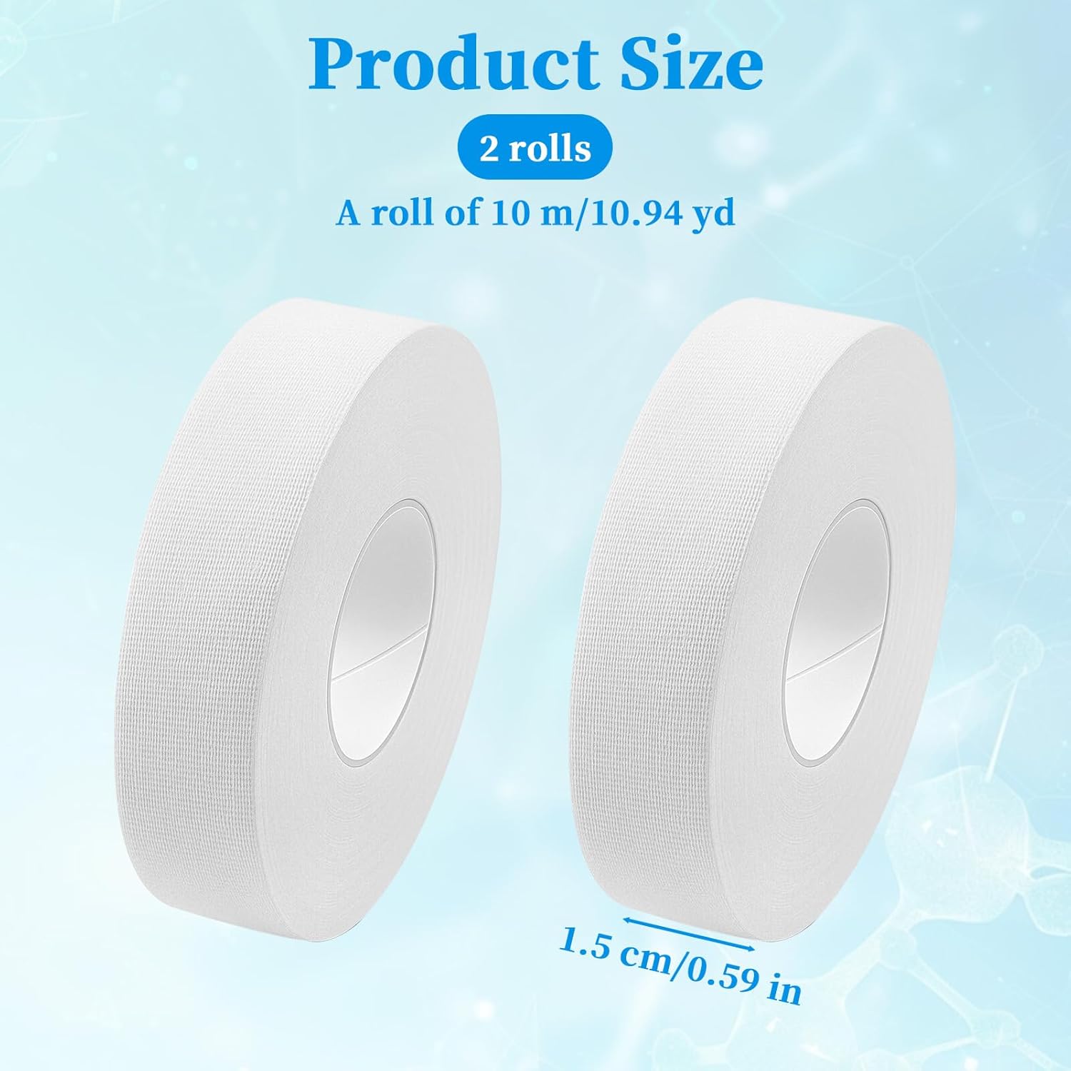 2-Roll Finger Tape - 0.6In x 32ft White Extra Strong Athletic Tape for Fingers 2-Roll Finger Tape - 0.6In x 32ft White Extra Strong Athletic Tape for Fingers