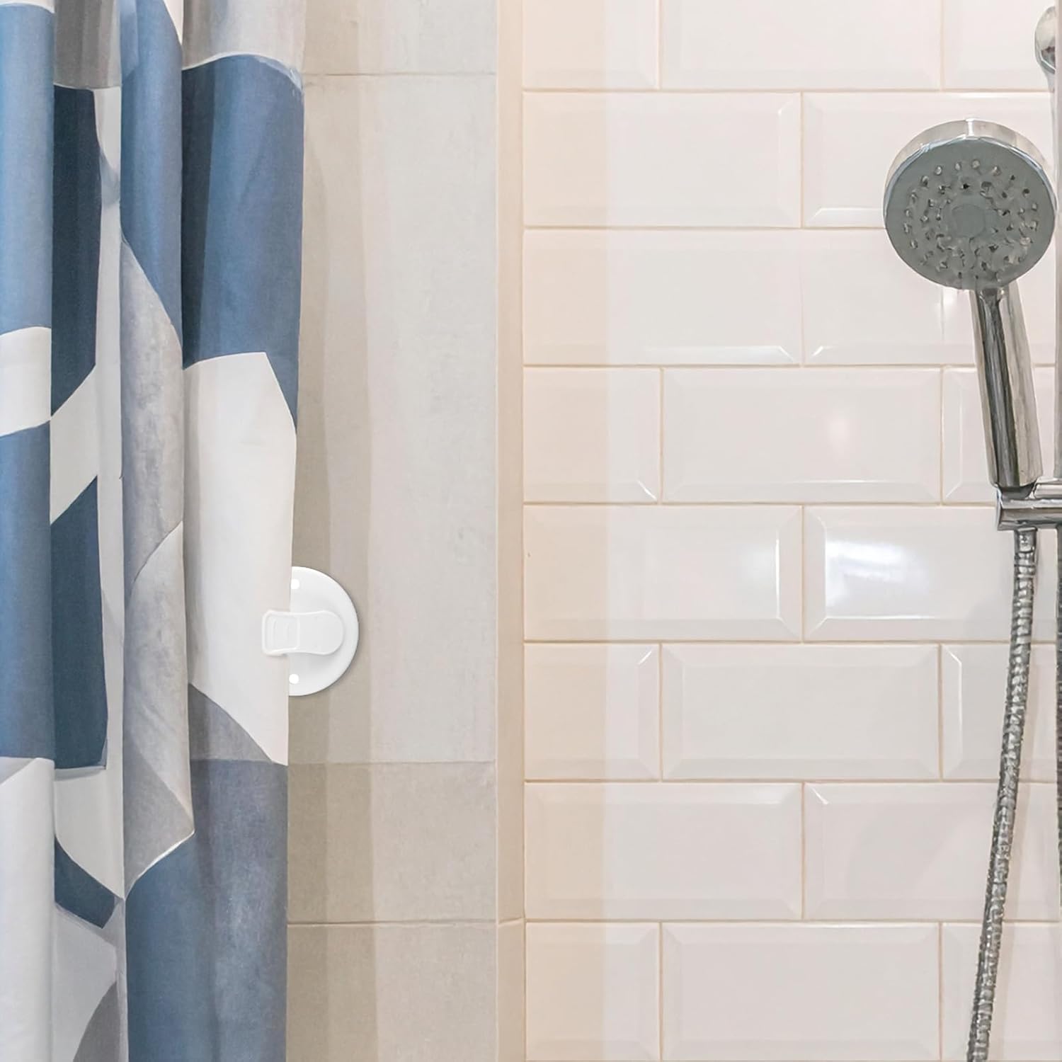 4Pcs Shower Curtain Clips to Wall