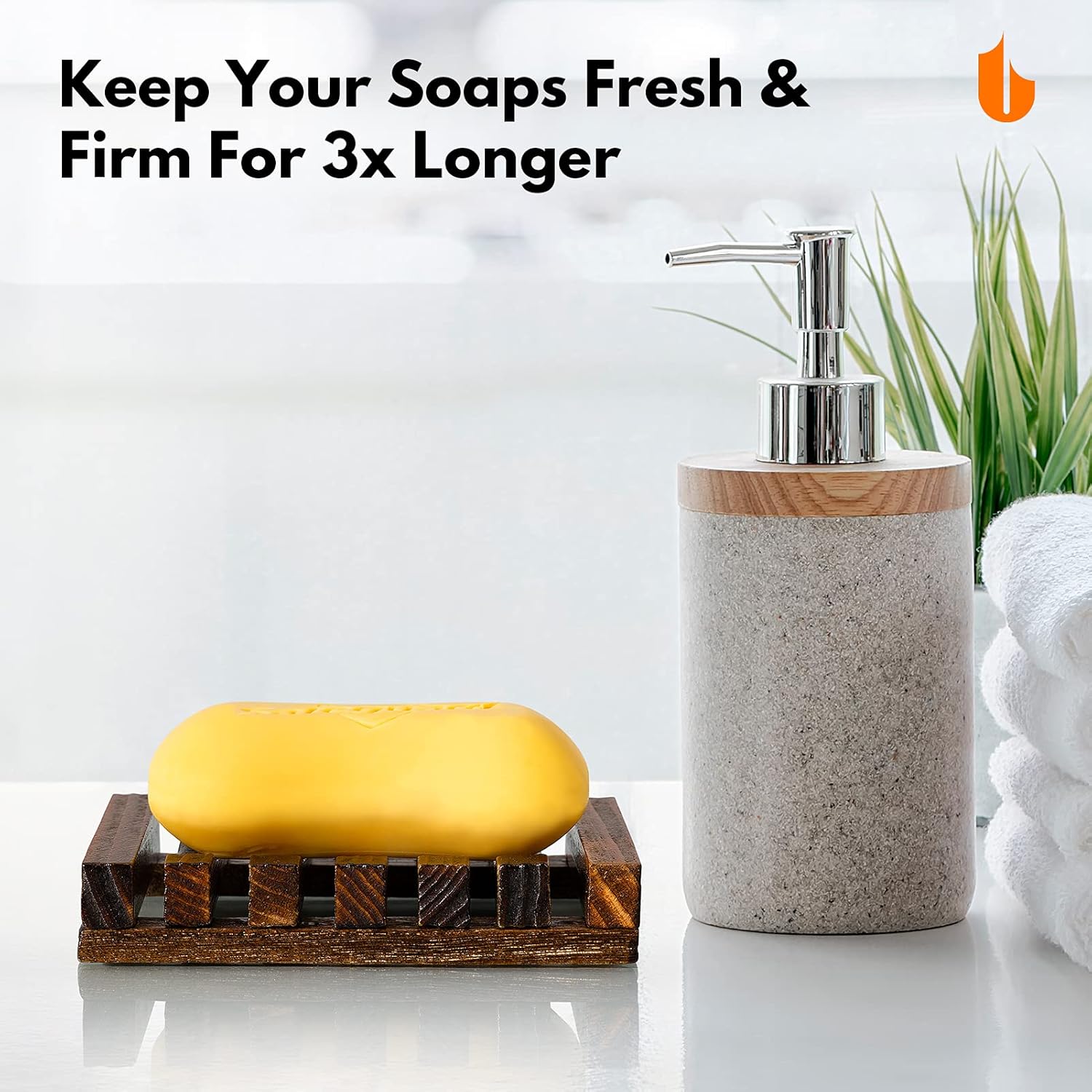 Natural Wooden Soap Dish Soap Saver Holder Soap Tray for Bathroom