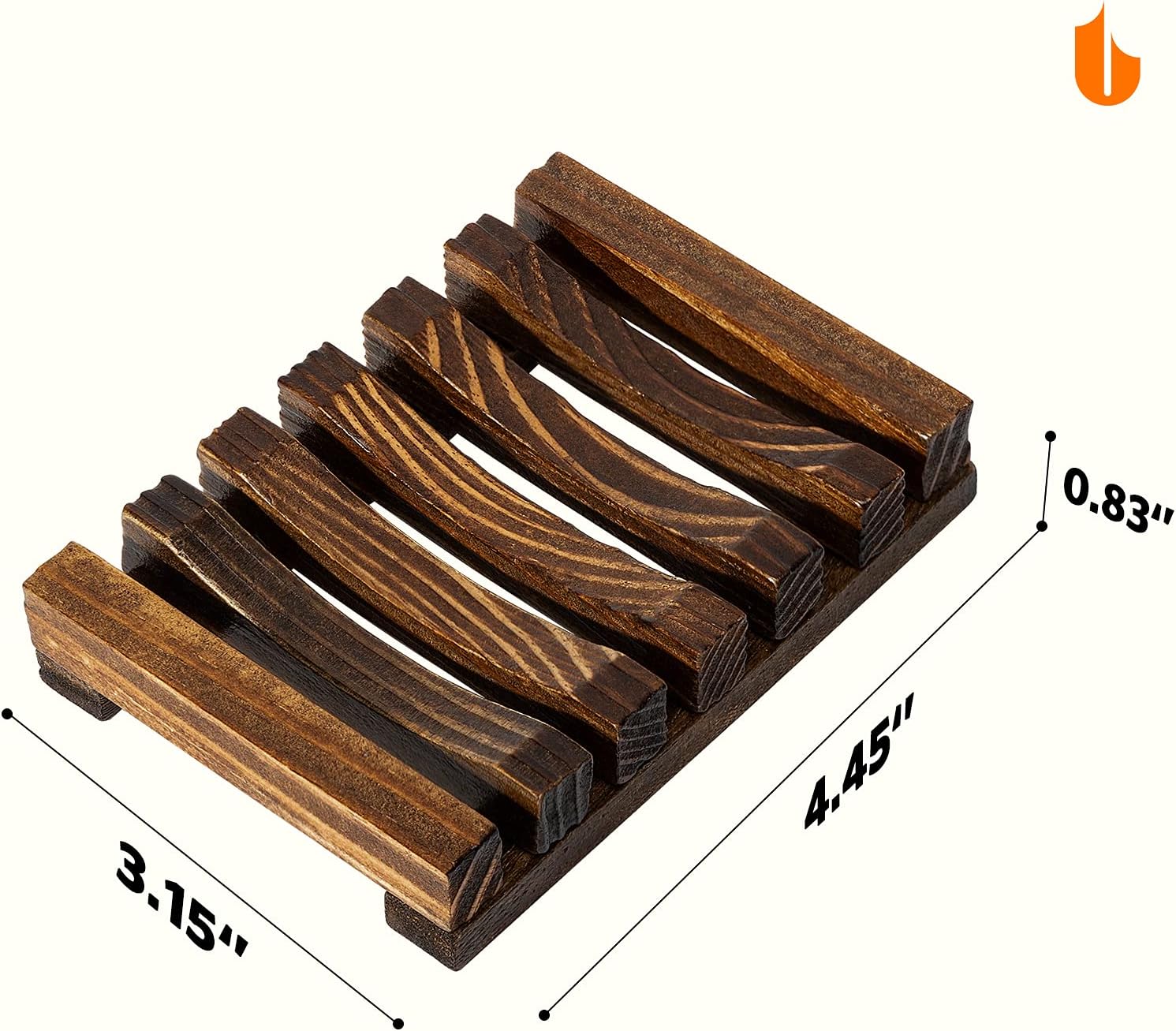 Natural Wooden Soap Dish Soap Saver Holder Soap Tray for Bathroom